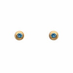Gratitude Solid Swirl Post 24K Gold Vermeil Earrings-Joyla-Renee Taylor Gallery