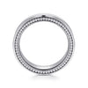 14K White Gold 6mm - Men's Wedding Band in Satin Finish - MBH0191-60W4JJJ-Gabriel & Co.-Renee Taylor Gallery