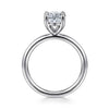 14K White Gold Oval Solitaire Engagement Ring (Setting Only) - ER15619O8W4JJJ-Gabriel & Co.-Renee Taylor Gallery