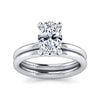 14K White Gold Oval Solitaire Engagement Ring (Setting Only) - ER15619O8W4JJJ-Gabriel & Co.-Renee Taylor Gallery