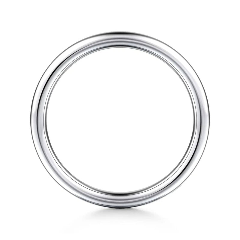 14K White Gold Wedding Band - WB16571O12W4JJJ-Gabriel & Co.-Renee Taylor Gallery