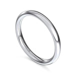 14K White Gold Wedding Band - WB16571O12W4JJJ-Gabriel & Co.-Renee Taylor Gallery