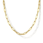 14K Yellow Gold Paperclip Chain Necklace – NK6768H-24Y4JJJ-Gabriel & Co.-Renee Taylor Gallery