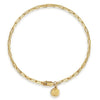 14K Yellow Gold Hollow Paperclip Chain Bracelet - TB4672Y4JJJ-Gabriel & Co.-Renee Taylor Gallery