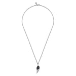 Wing Pendant Necklace 925 Sterling Silver Black Spinel - NKM2139-22SVJBS-Gabriel & Co.-Renee Taylor Gallery