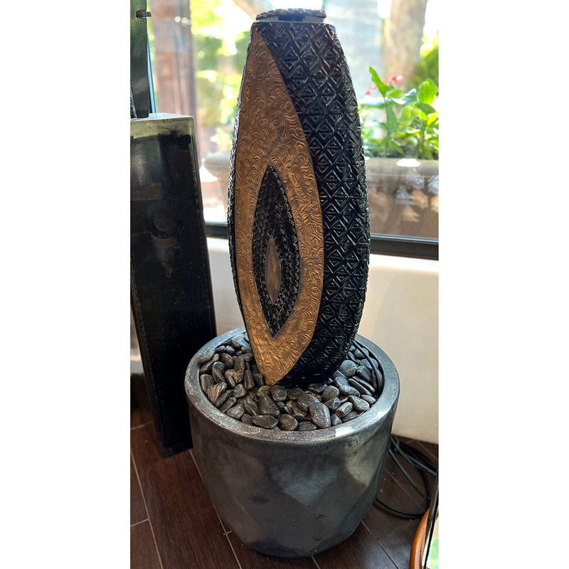 "Garden Guardian" Black/Gold-Damien Jones-Renee Taylor Gallery