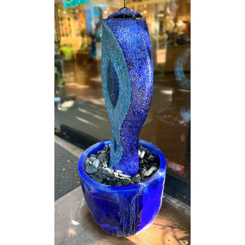 "Garden Guardian" Blue/Teal-Damien Jones-Renee Taylor Gallery