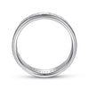 14K White Gold 6mm - Hammered Men's Wedding Band - MBM0157-60W4JJJ-Gabriel & Co.-Renee Taylor Gallery