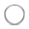 14K White Gold 6mm - Beveled Edge Men's Wedding Band in Satin Finish - MBM0109-60W4JJJ-Gabriel & Co.-Renee Taylor Gallery