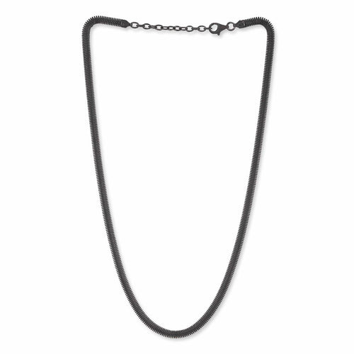 Herringbone 4.3mm Wide 18" Chain Oxidized by Lika Behar