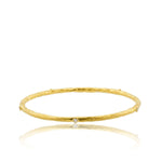 Hammered Bangle with Diamond by Lika Behar