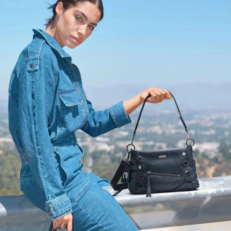 BRYANT MED - Moto Black/Gunmetal - Hammitt BRYANT MED - Moto Black/Gunmetal - Hammitt