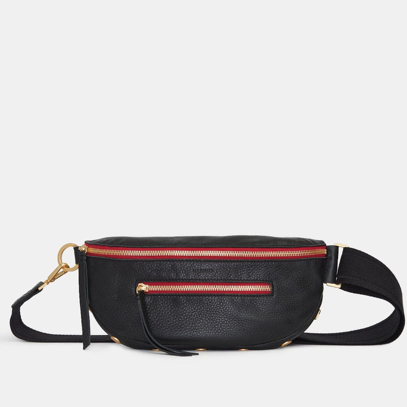 CHARLES CROSSBODY MED - Black/Brushed Gold Red Zip-Hammitt-Renee Taylor Gallery