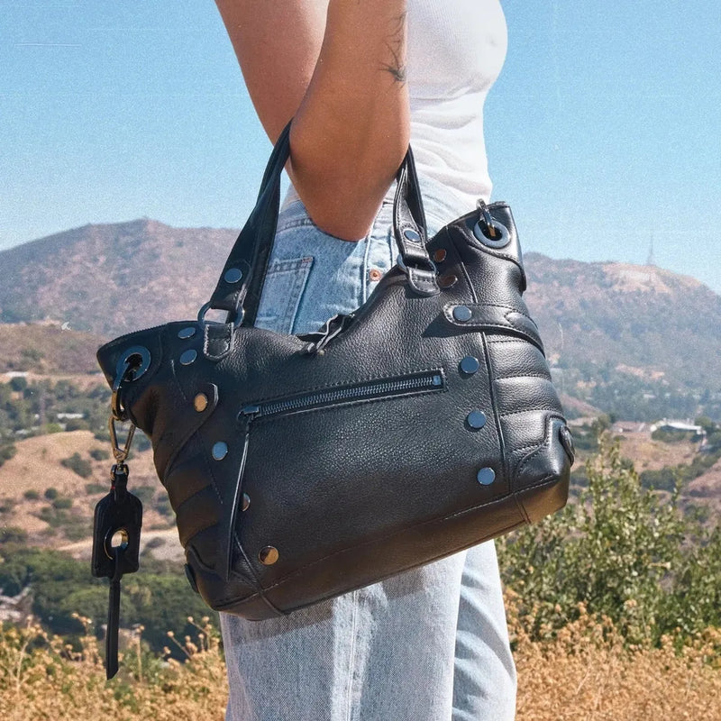 DANIEL MED - Moto Black/Gunmetal-Hammitt-Renee Taylor Gallery