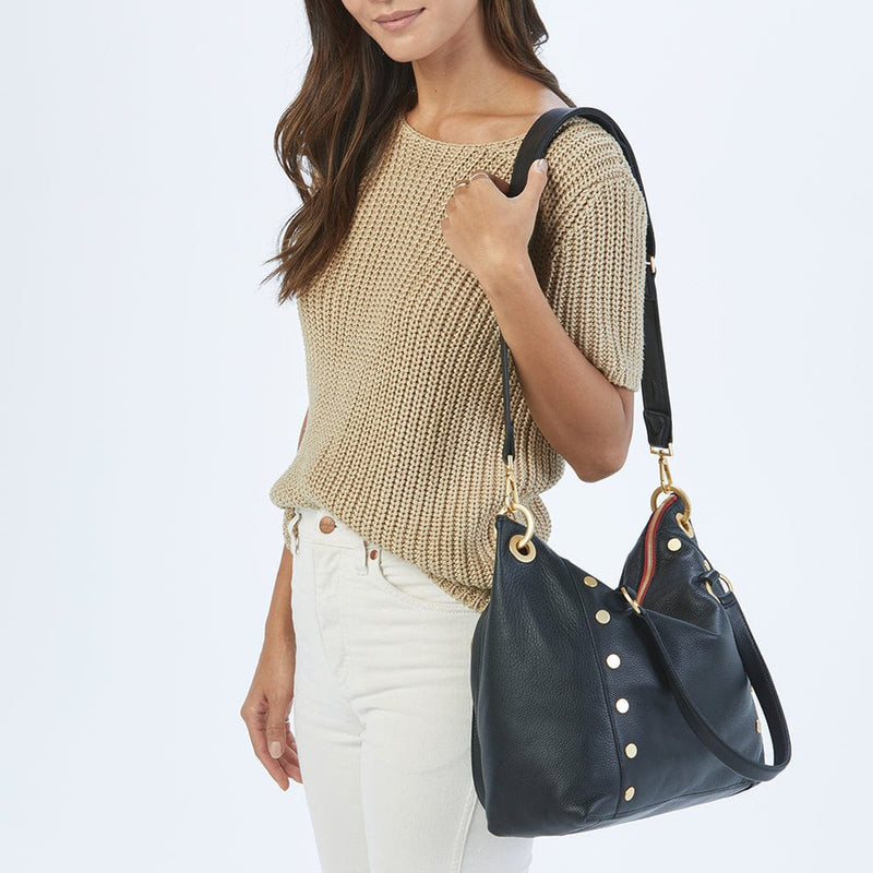 DANIEL LRG - Black/Brushed Gold Red Zip-Hammitt-Renee Taylor Gallery