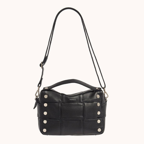 EVAN CROSSBODY MED - Black Weave/Silver-Hammitt-Renee Taylor Gallery