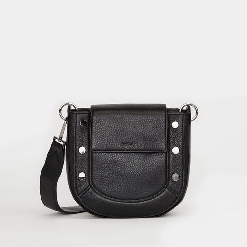KAYCE SADDLE MED - Black/Gunmetal-Hammitt-Renee Taylor Gallery