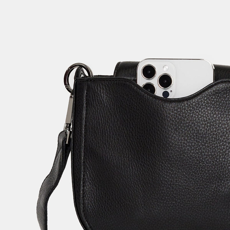 KAYCE SADDLE MED - Black/Gunmetal-Hammitt-Renee Taylor Gallery