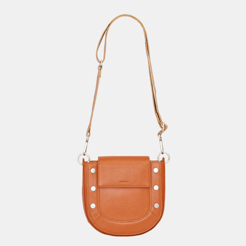 KAYCE SADDLE MED - Candlelight Orange/Brushed Silver-Hammitt-Renee Taylor Gallery