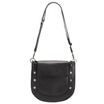 KAYCE SADDLE LRG - Black/Brushed Gold/Red Zip-Hammitt-Renee Taylor Gallery