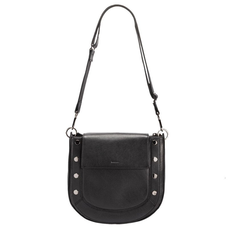 KAYCE SADDLE LRG - Black/Brushed Gold/Red Zip-Hammitt-Renee Taylor Gallery