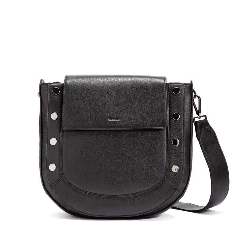 KAYCE SADDLE LRG - Black/Brushed Gold/Red Zip-Hammitt-Renee Taylor Gallery