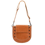 KAYCE SADDLE LRG - Saddle Brown/Bronze-Hammitt-Renee Taylor Gallery