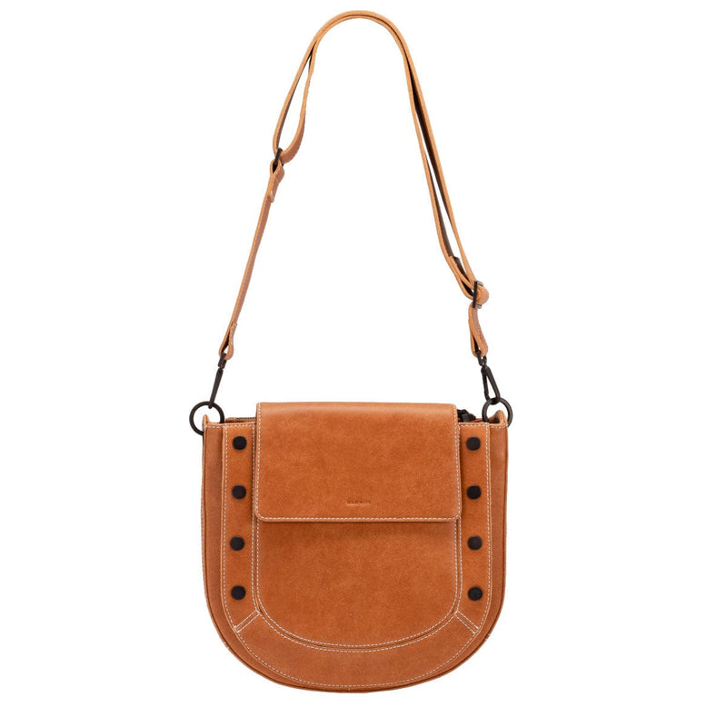KAYCE SADDLE LRG - Saddle Brown/Bronze-Hammitt-Renee Taylor Gallery