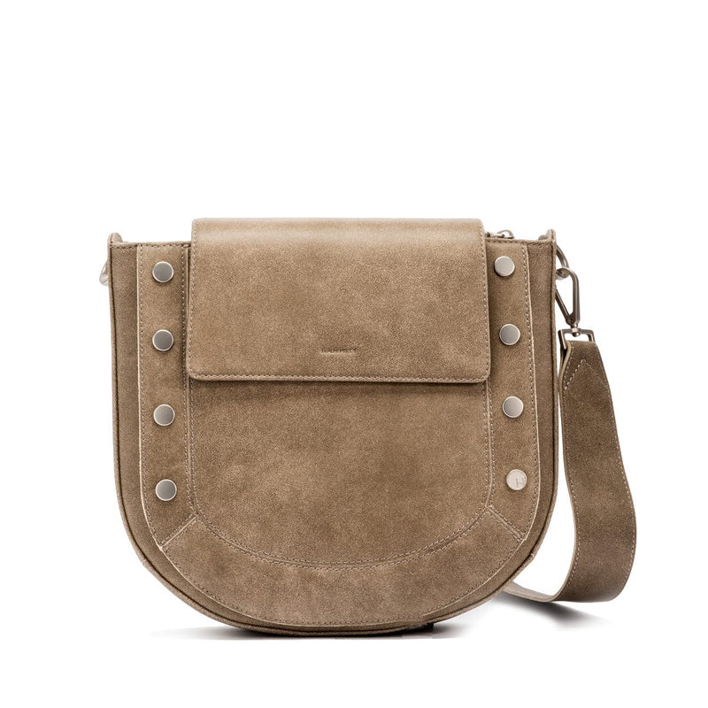 KAYCE SADDLE LRG - Black/Brushed Gold/Red Zip-Hammitt-Renee Taylor Gallery