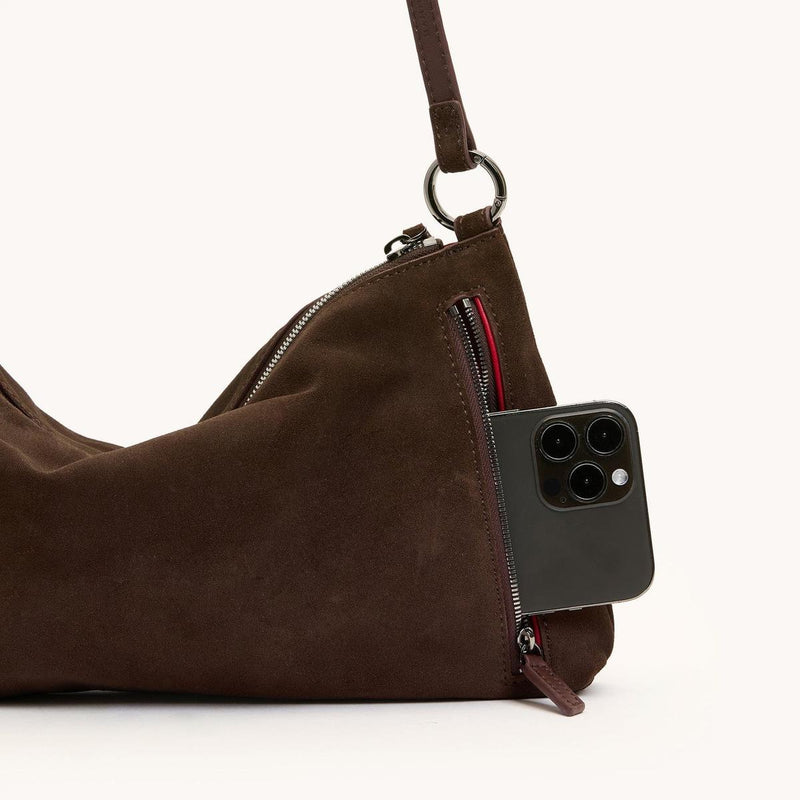 KYLE MED - Belted Suede/Gunmetal-Hammitt-Renee Taylor Gallery