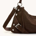 KYLE MED - Belted Suede/Gunmetal-Hammitt-Renee Taylor Gallery