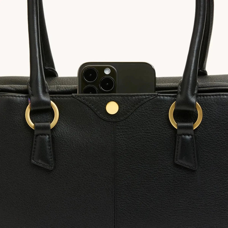 MEREDITH MED - Black/Brushed Gold-Hammitt-Renee Taylor Gallery