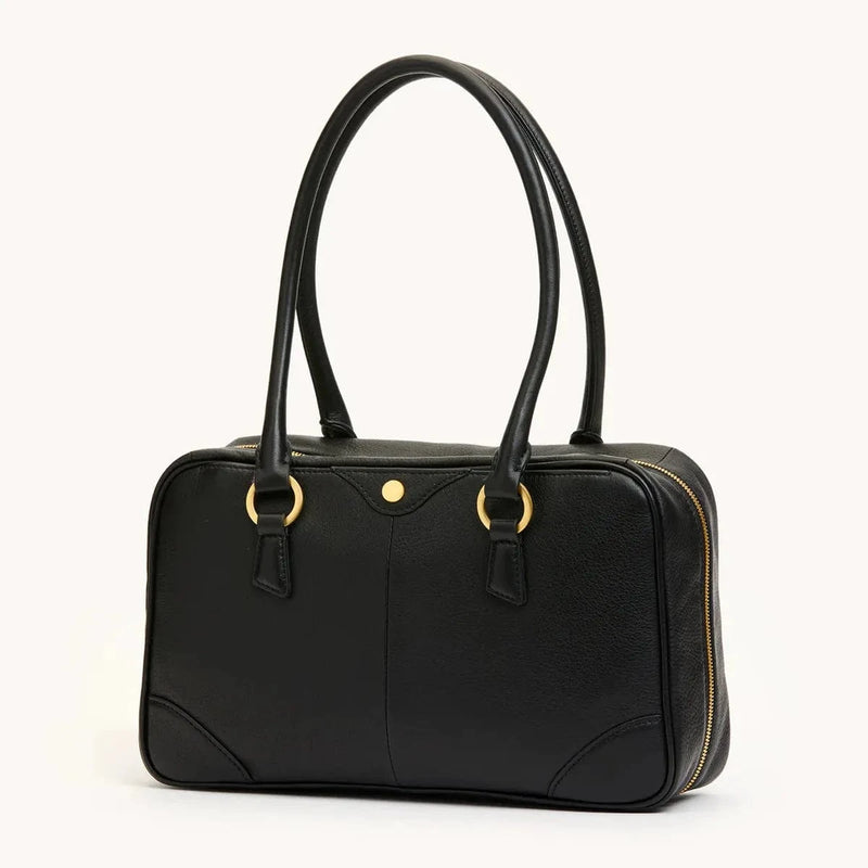 MEREDITH MED - Black/Brushed Gold-Hammitt-Renee Taylor Gallery