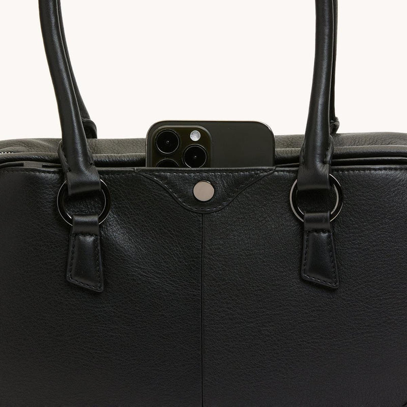 MEREDITH MED - Black/Gunmetal-Hammitt-Renee Taylor Gallery
