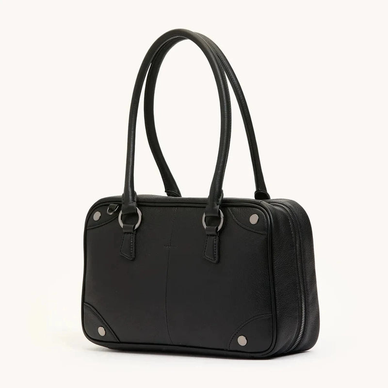 MEREDITH MED - Black/Gunmetal-Hammitt-Renee Taylor Gallery