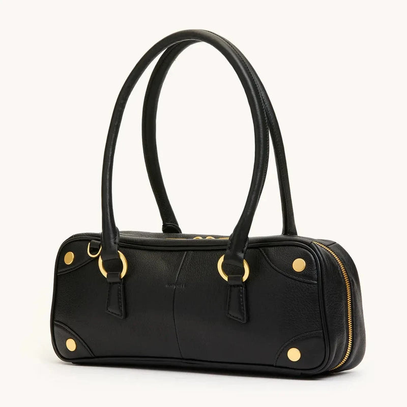 MEREDITH SML - Black/Brushed Gold-Hammitt-Renee Taylor Gallery