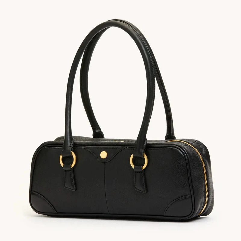 MEREDITH SML - Black/Brushed Gold-Hammitt-Renee Taylor Gallery