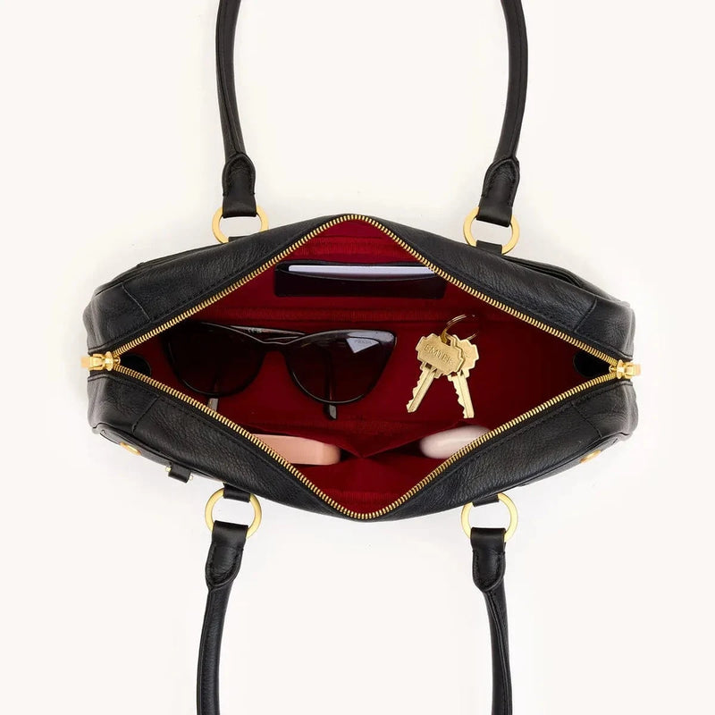 MEREDITH SML - Black/Brushed Gold-Hammitt-Renee Taylor Gallery