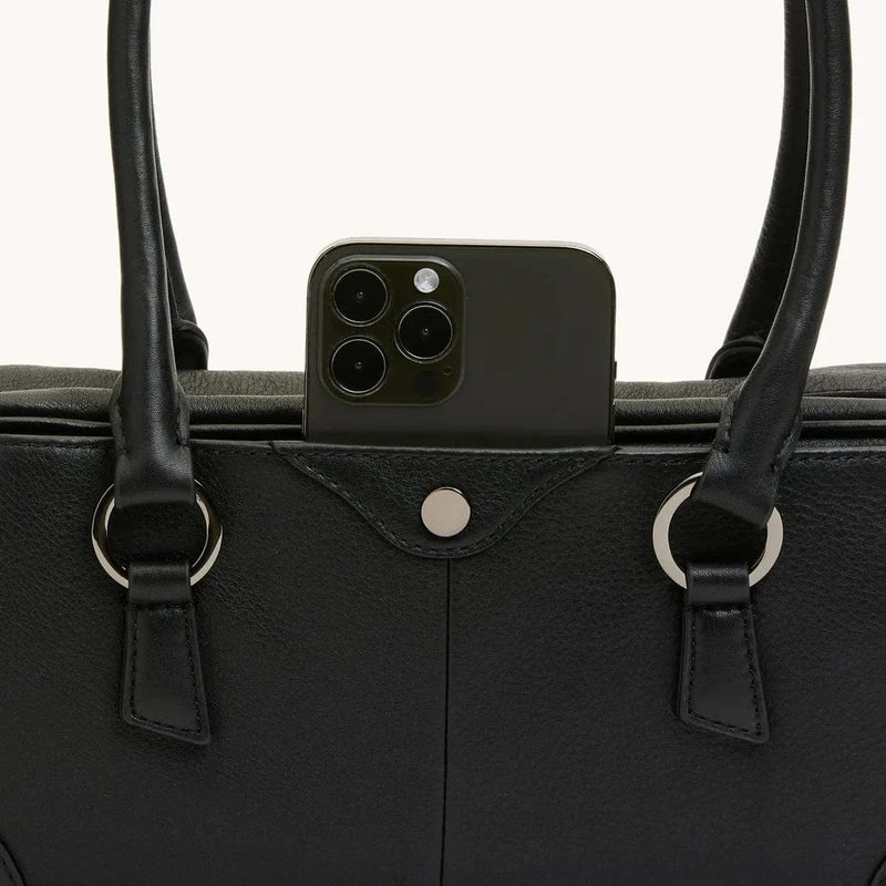 MEREDITH SML - Black/Gunmetal-Hammitt-Renee Taylor Gallery
