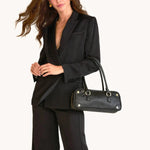 MEREDITH SML - Black/Brushed Gold-Hammitt-Renee Taylor Gallery