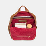 MONTANA BACKPACK XL - Mahogany Pebble/Brushed Gold Red Zip-Hammitt-Renee Taylor Gallery