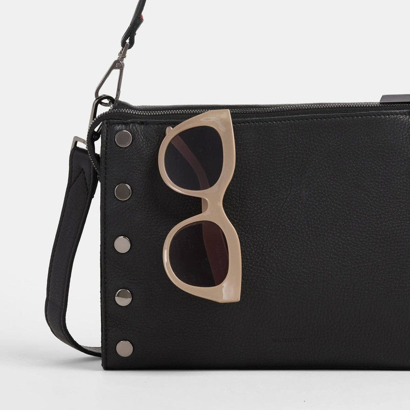 MONTANA CLUTCH LRG - Black Lugano/Gunmetal-Hammitt-Renee Taylor Gallery