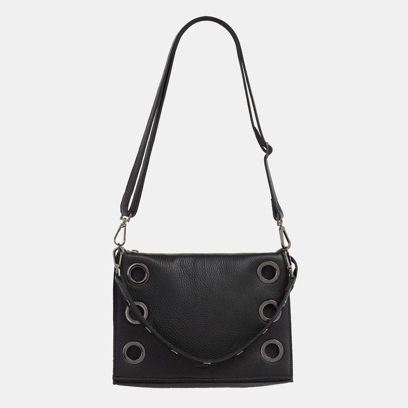 MONTANA CLUTCH LRG - Black Lugano/Gunmetal-Hammitt-Renee Taylor Gallery
