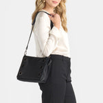 MONTANA CLUTCH LRG - Black Lugano/Gunmetal-Hammitt-Renee Taylor Gallery