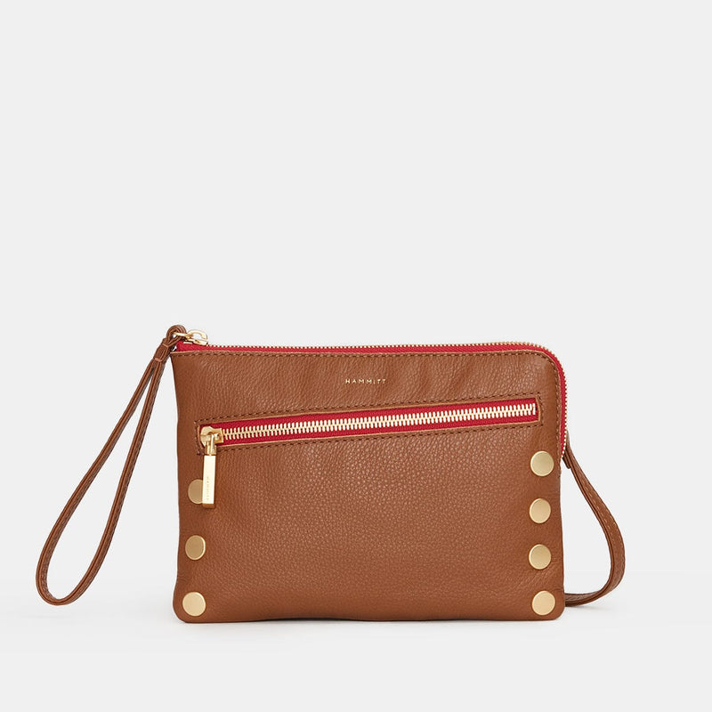 Nash Small Handbag - Nash Small Mahogany Pebble BG-Hammitt-Renee Taylor Gallery