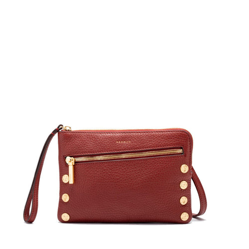 NASH SML - Pomodoro Red/Brushed Gold Hammered-Hammitt-Renee Taylor Gallery