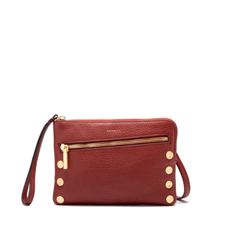 NASH SML - Pomodoro Red/Brushed Gold Hammered-Hammitt-Renee Taylor Gallery