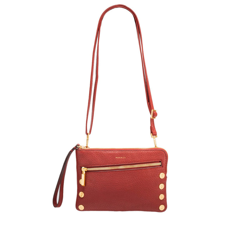 NASH SML - Pomodoro Red/Brushed Gold Hammered-Hammitt-Renee Taylor Gallery