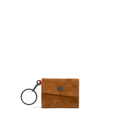 Royce Key Wallet - Mahogany Suede/Bronze-Hammitt-Renee Taylor Gallery