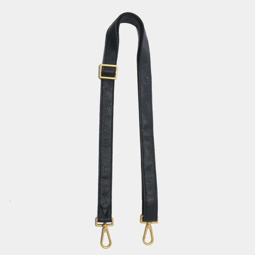Slider Strap 1 inch-Black/Brushed Gold-Renee Taylor Gallery-Renee Taylor Gallery
